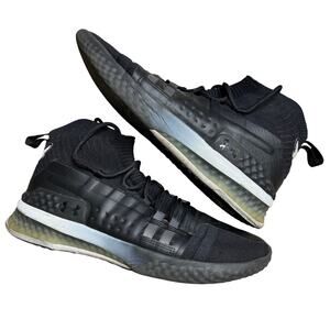 UNDER ARMOUR PROJECT ROCK USED 13 BLACK TRAINING WEIGHT LIFTING SHOES MENS THE